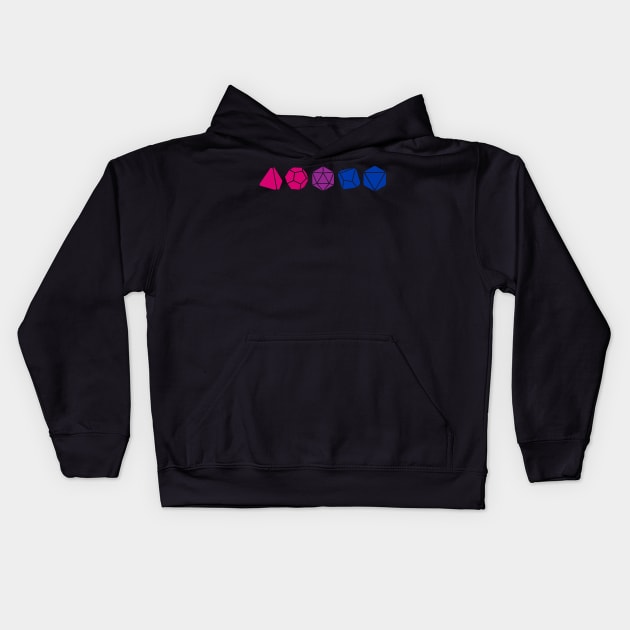 Bisexual Pride Dice Kids Hoodie by RisaRocksIt